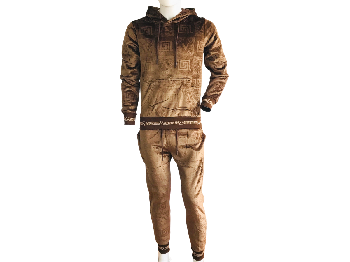 Conjunto de Sudadera y Jogger Cafe