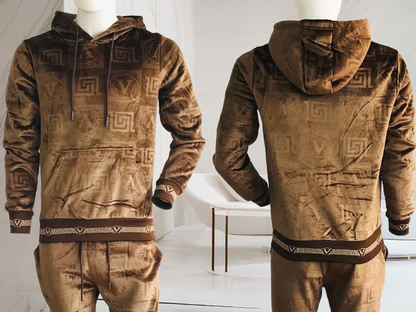 Conjunto de Sudadera y Jogger Cafe