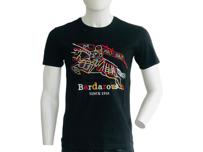 Playera Unisex. Jinete con lanza Bordado
