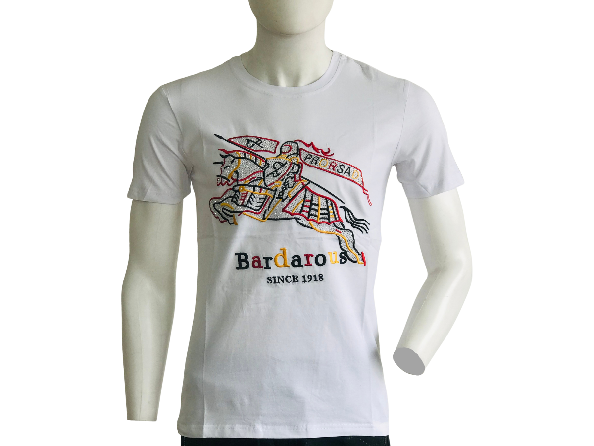 Playera Unisex. Jinete con lanza Bordado