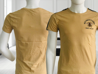 Playera Unisex. Elegante Abeja Bordada