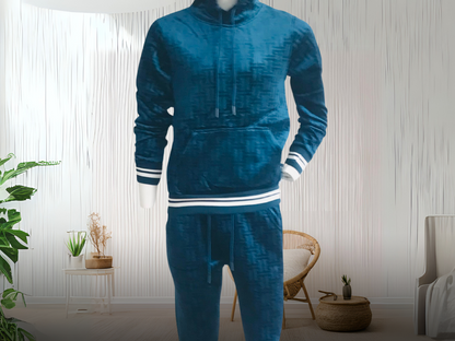 Conjunto de Sudadera y Jogger Azul Rey